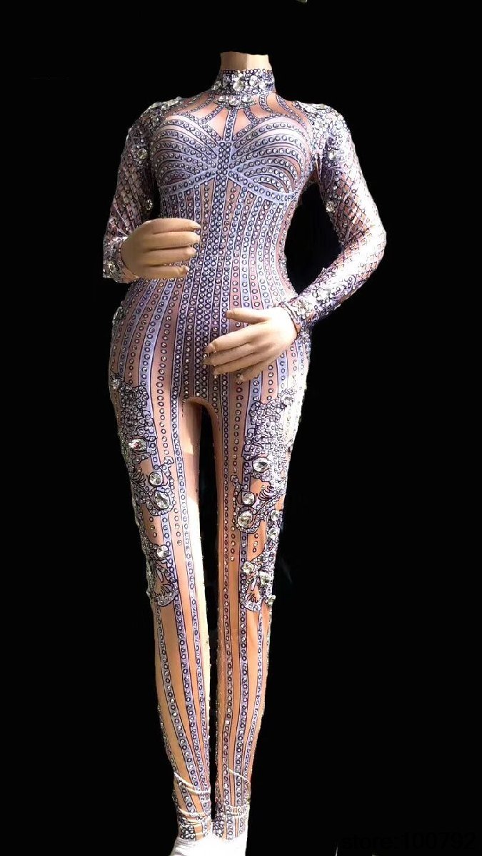 Drag Queen Rhinestone Bodysuit Queerks