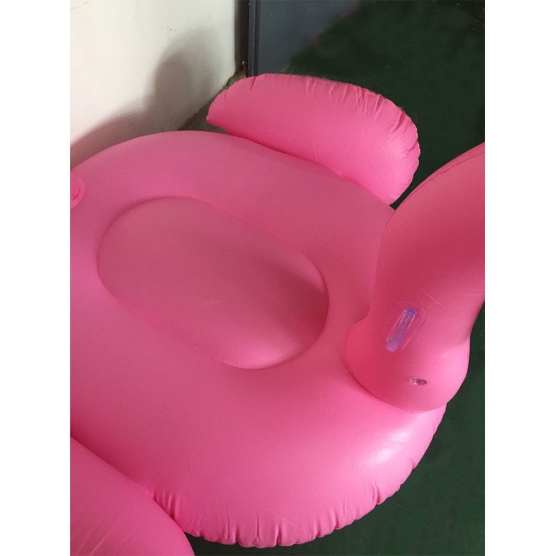 large inflatable pink flamingo