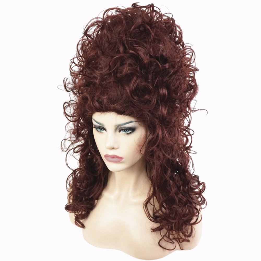 Tall Long Curly Auburn Wig For Drag Queens Queerks