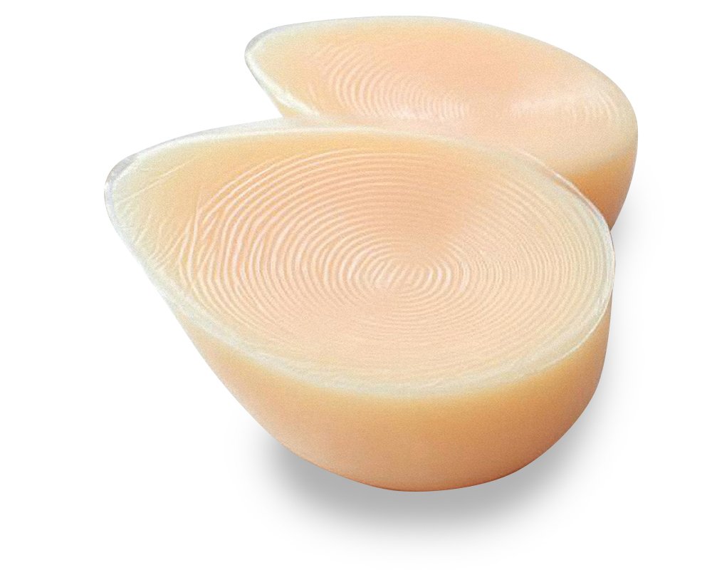 C Cup ( 800g Teardrop Silicone Breast Form Boobs+Semi-transparent