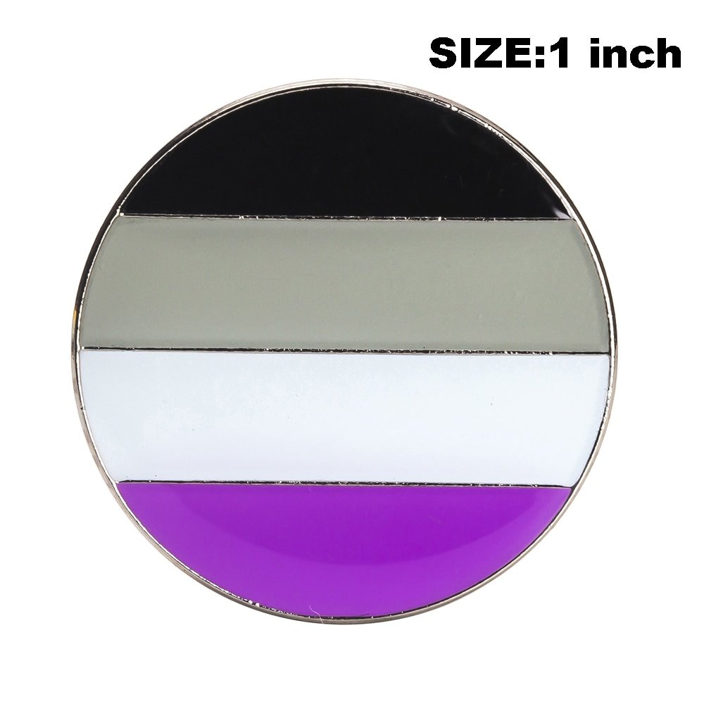 Asexual Pride Round Pin Queerks™ 