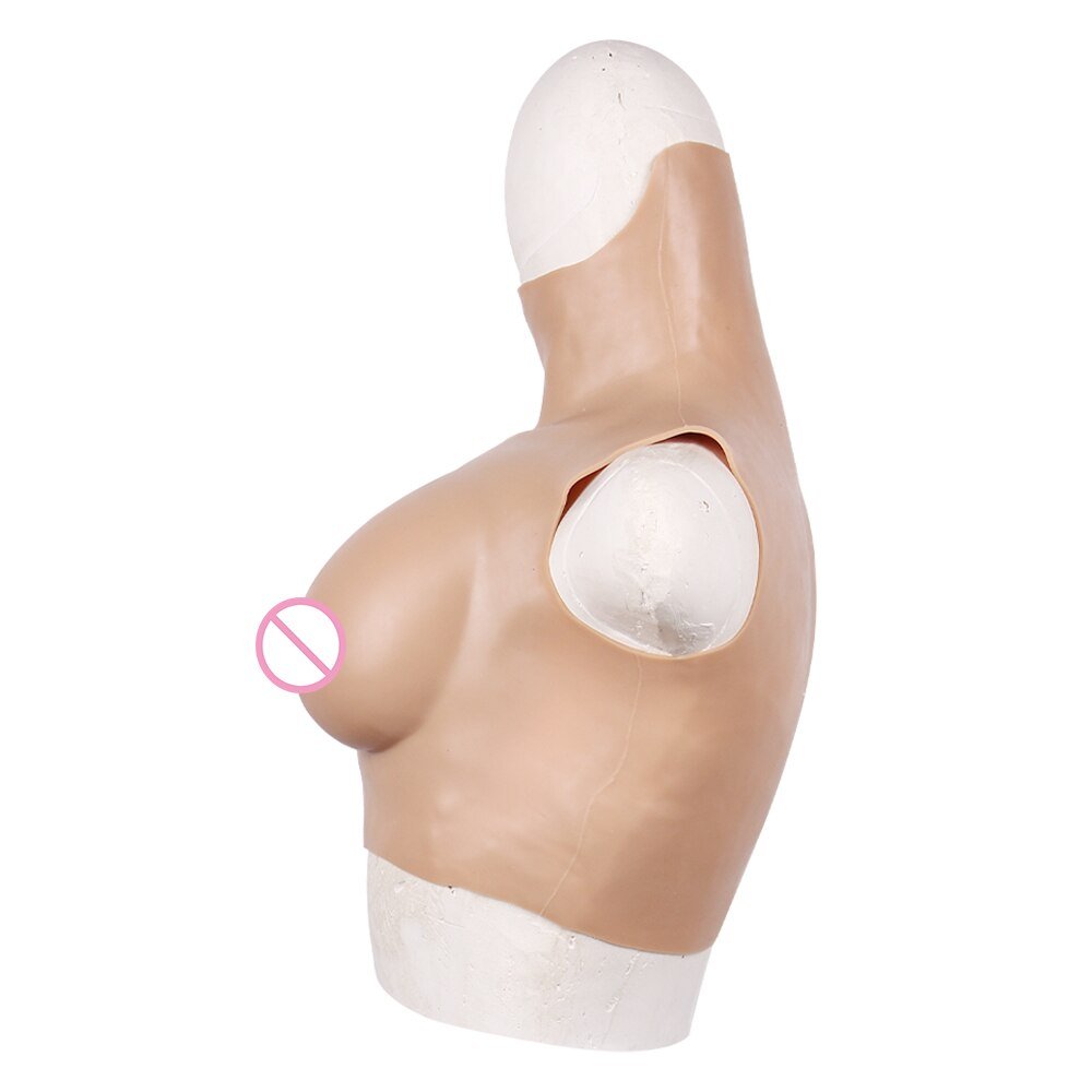 Silicone Breasts, Big Breasts, Lightweight Version, High Collar, Cotton  Filled Material, C Cup, Crossdresser Breasts, Super Realistic, Convenient  to